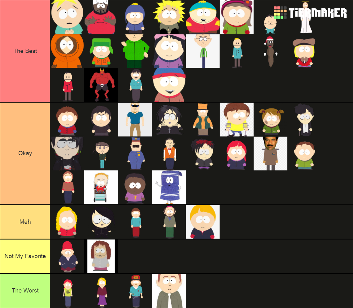 South Park Tier List Community Rankings Tiermaker 