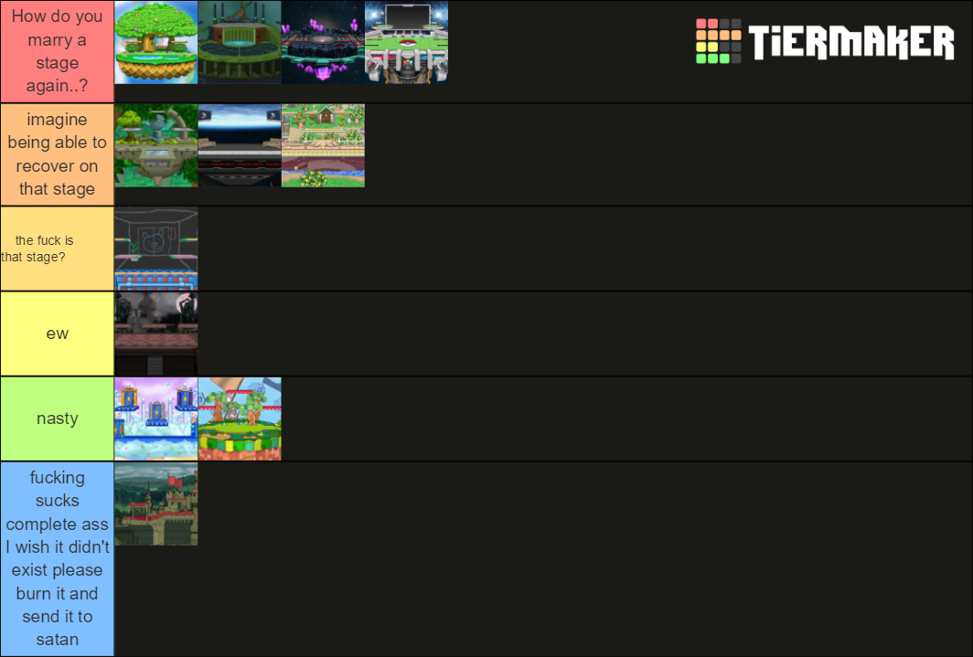 Ssf2 Legal Stages Tier List Community Rankings Tiermaker