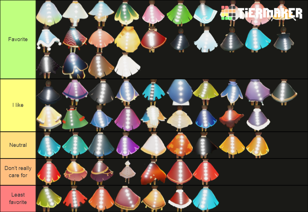 Sky CoTL All Capes Available by the Season of Flight Tier List