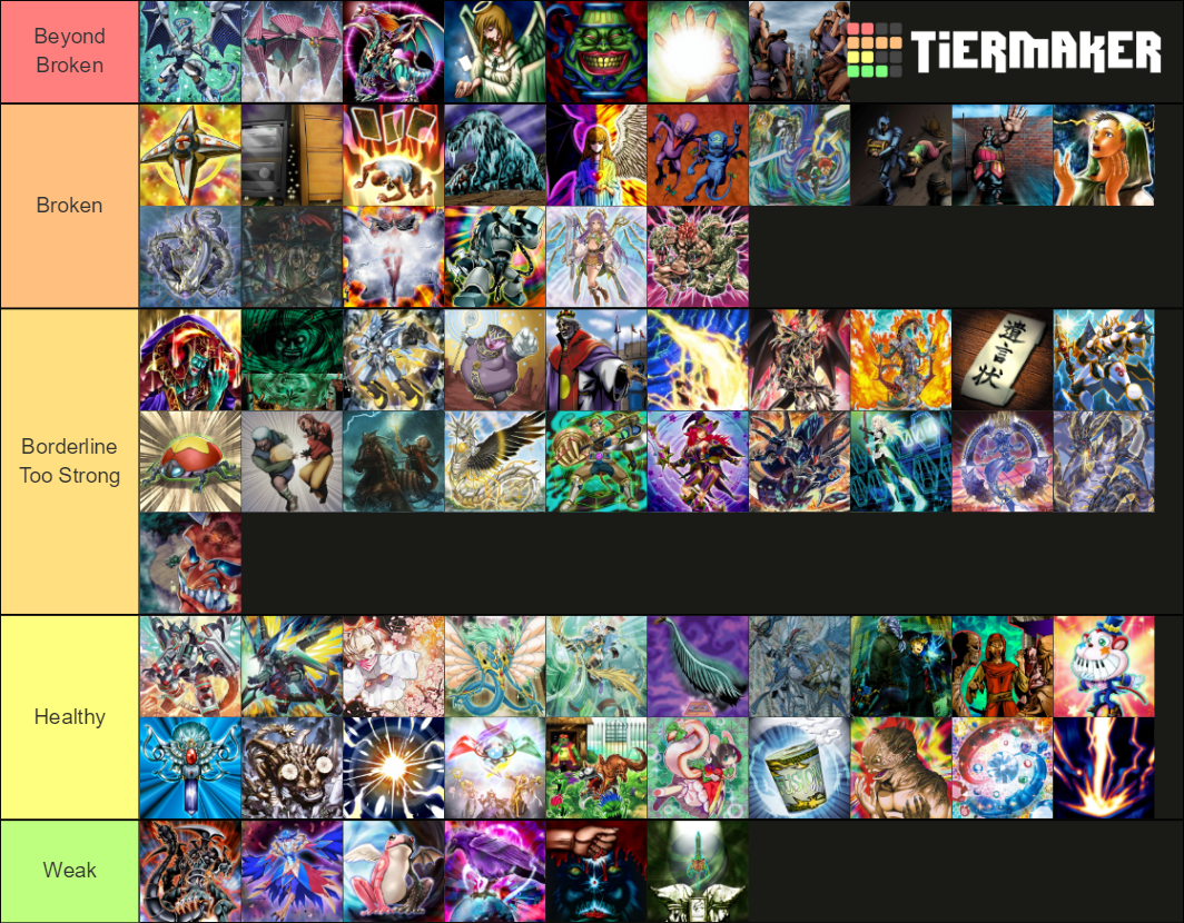 Strongest Yugioh! Cards of All Time Tier List Rankings