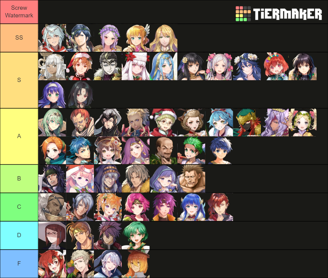 Fire Emblem Heroes Book 6 Tier List Rankings) TierMaker