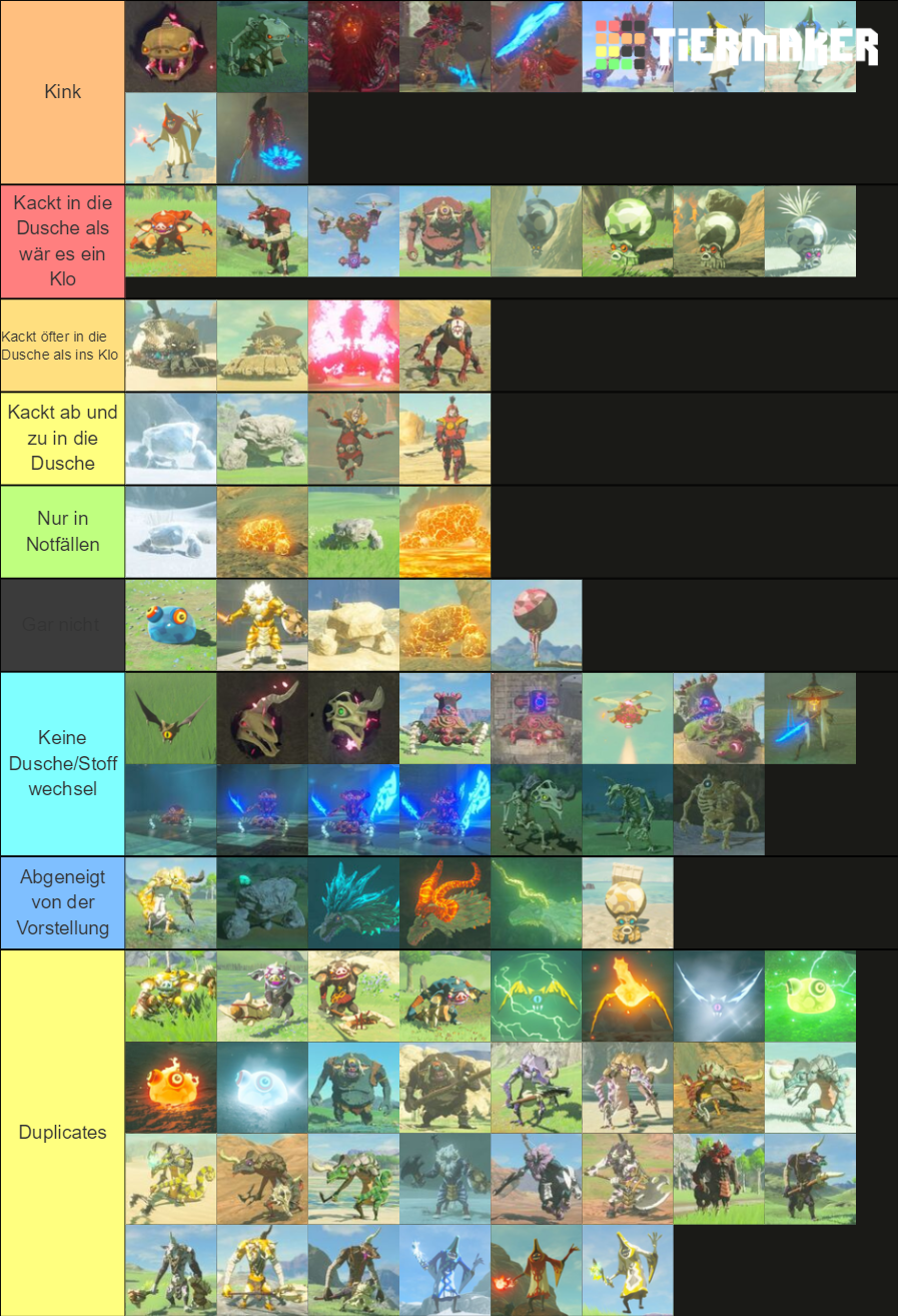 Monsters in BotW Tier List (Community Rankings) - TierMaker