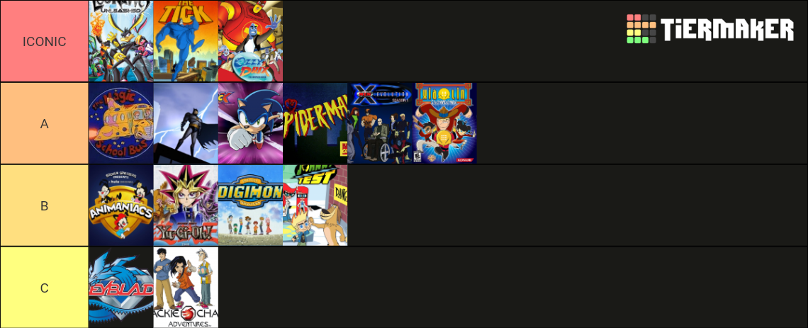 Saturday Morning Cartoons Fox Kids Kids Wb Tier List Community