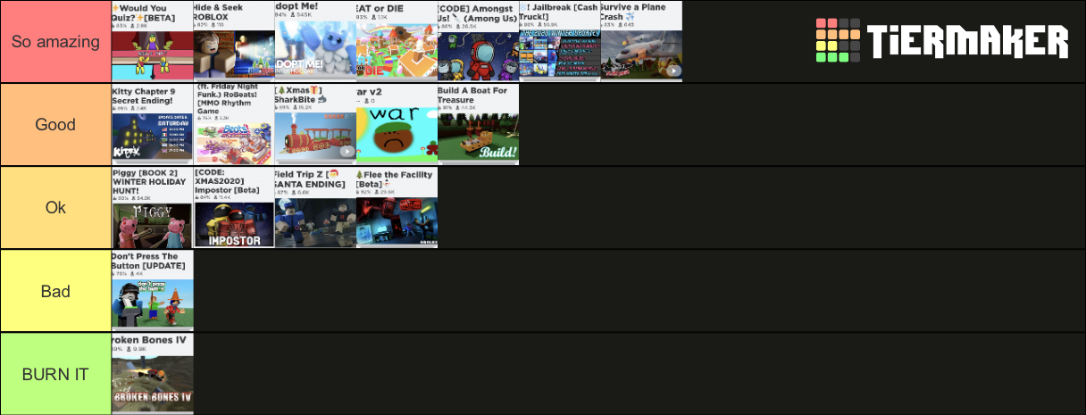Best Roblox games 2020 for young players Tier List (Community Rankings ...