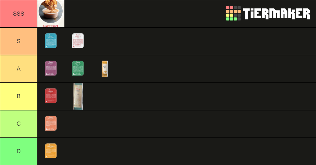 Chick Fil A Sauces Tier List Rankings) TierMaker