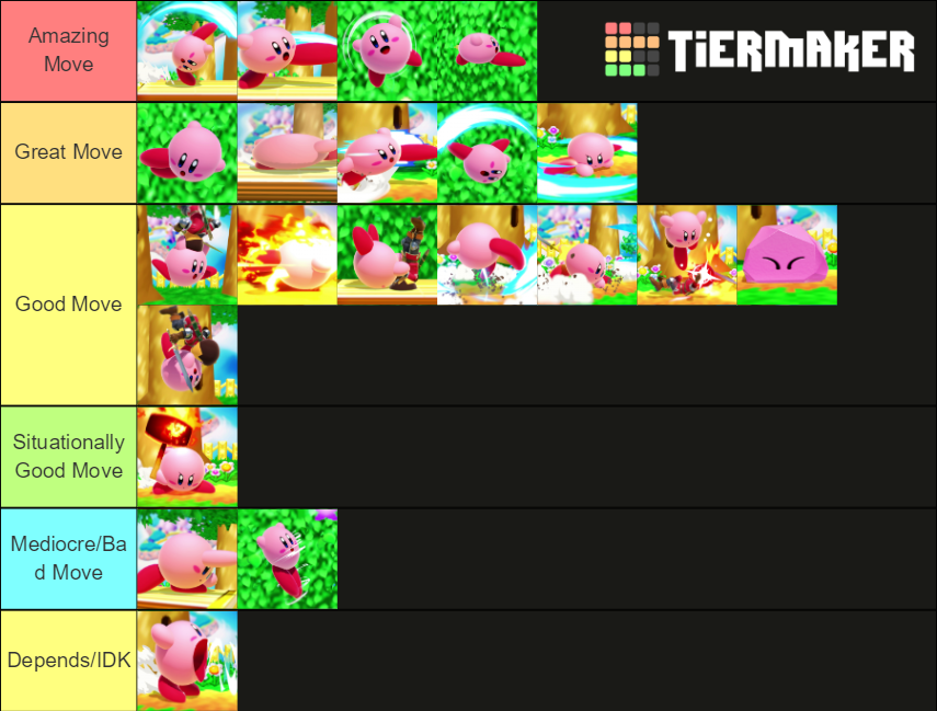 Kirby Moveset (Smash Ultimate) Tier List (Community Rankings) - TierMaker