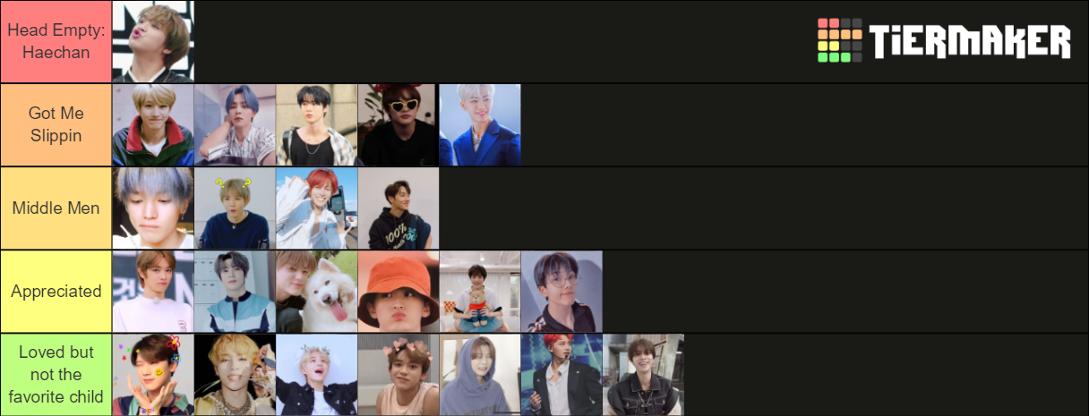 NCT Bias Rank Tier List (Community Rankings) - TierMaker