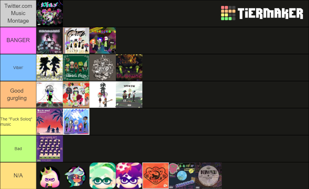 All Splatoon Bands Tier List (Community Rankings) - TierMaker