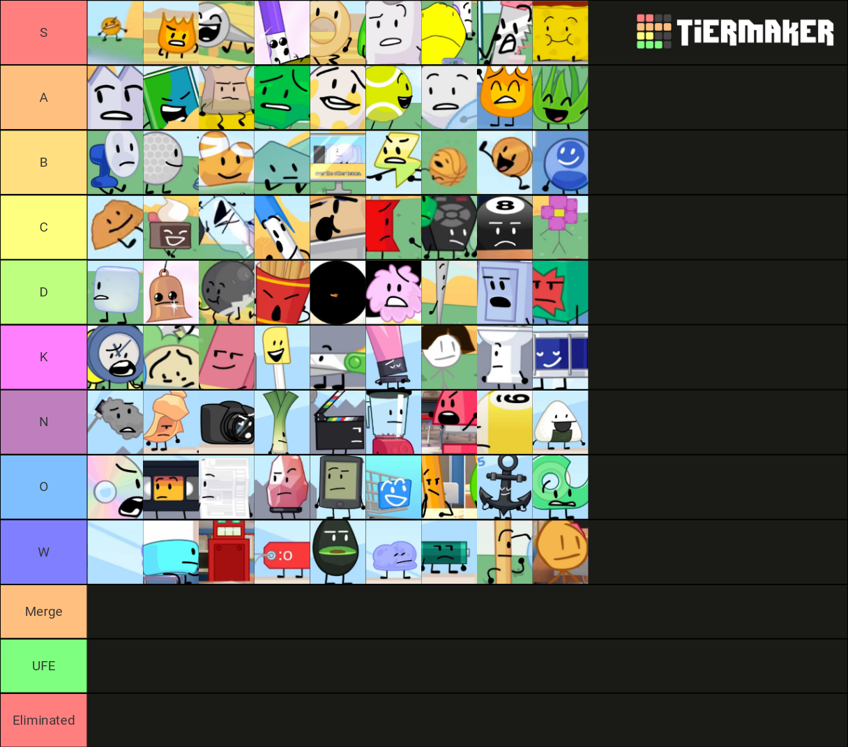 Every Bfdi Character Ever Tier List Community Rankings Tiermaker My Xxx Hot Girl 