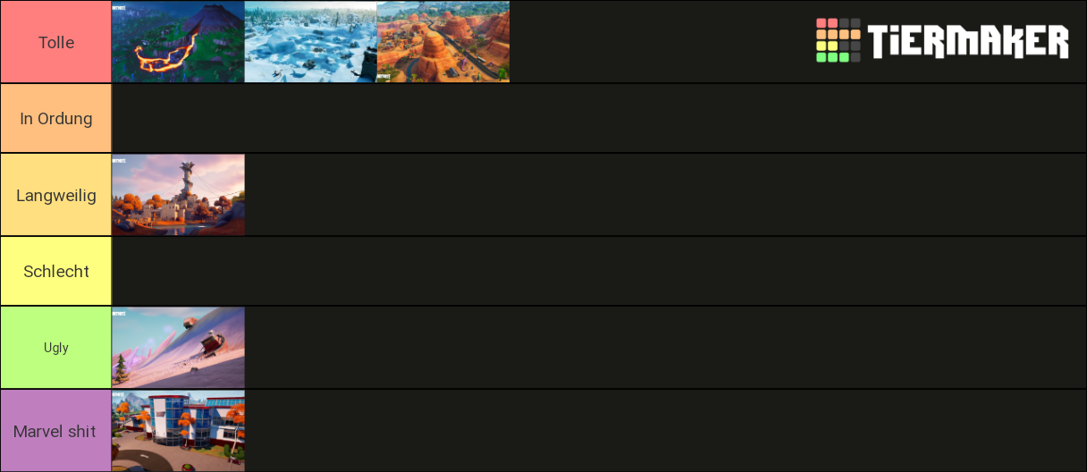 Fortnite Biomes (C2S6) Tier List (Community Rankings)   TierMaker