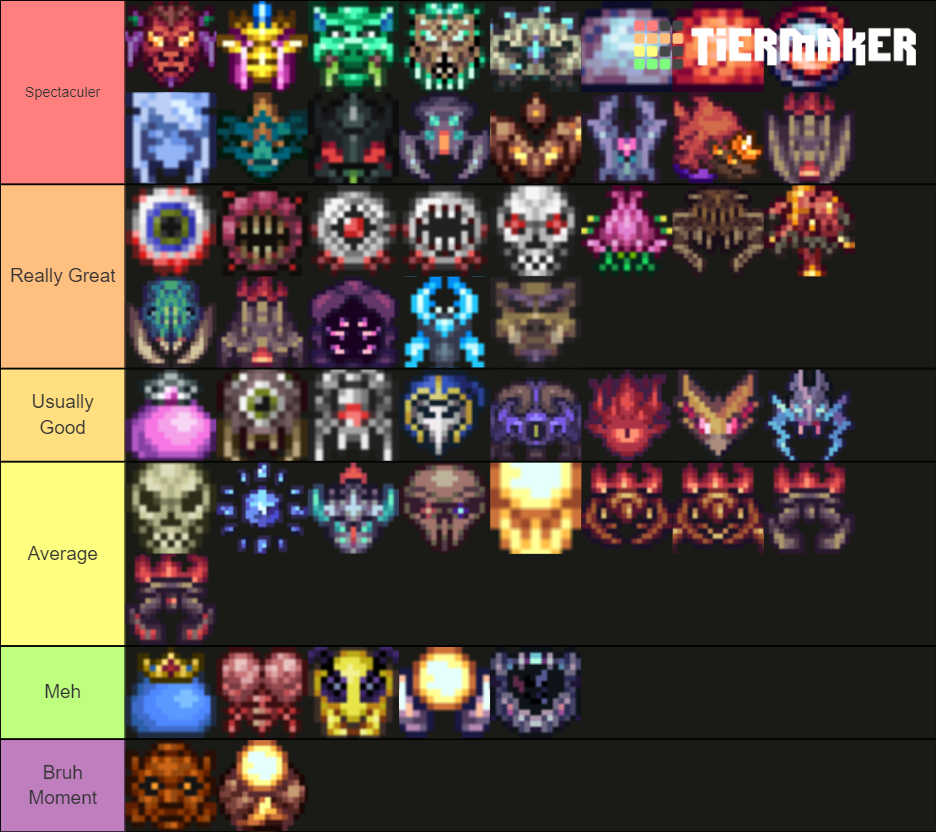 Terraria Calamity Mod Bosses Tier List Community Rankings TierMaker   Terraria And Calamity Mod Bosses Tier List  783011 1629721631 