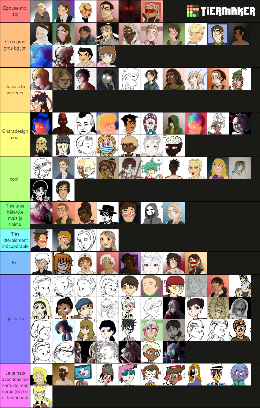 Lore & OCs Seuls Tier List (Community Rankings) - TierMaker