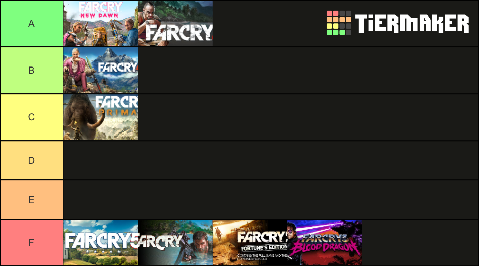 Far Cry Games Tier List (Community Rankings) - TierMaker