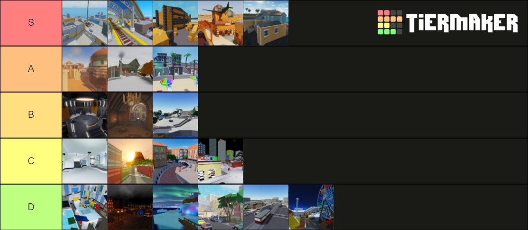 Roblox Arsenal Maps Tier List Community Rankings Tiermaker