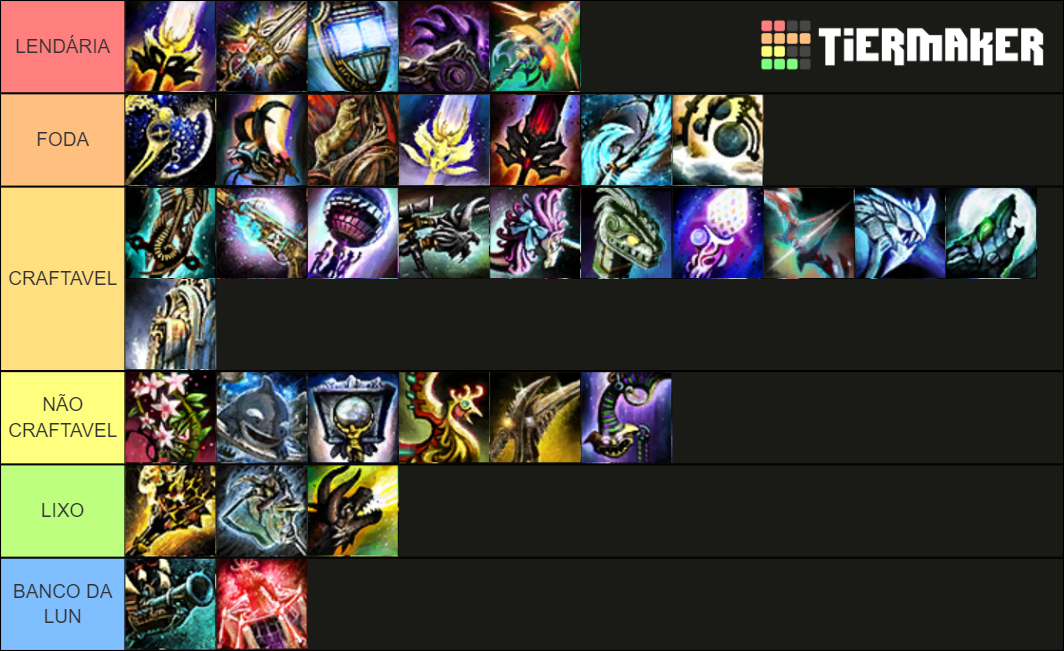 Guild Wars 2 Legendary Weapons Tier List Rankings) TierMaker