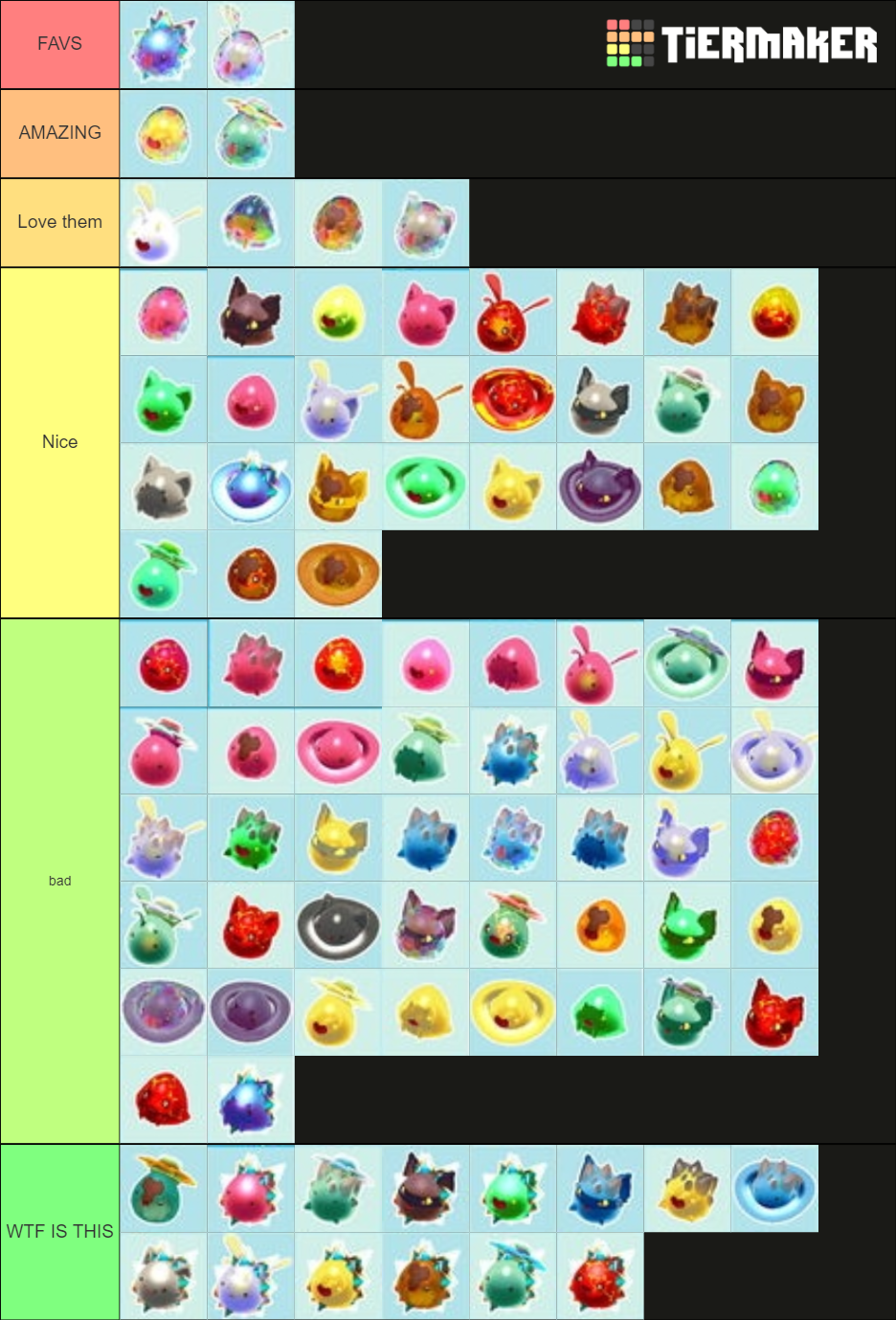 Slime Rancher Largo Combos Tier List (Community Rankings) - TierMaker