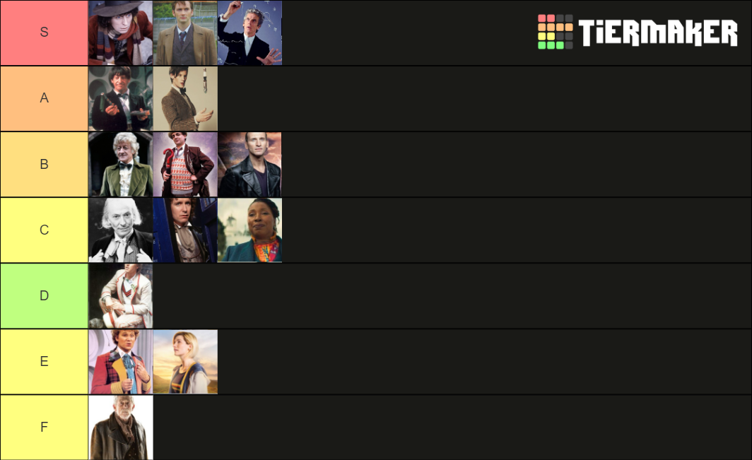 Doctor Who Doctors Tier List (Community Rankings) - TierMaker