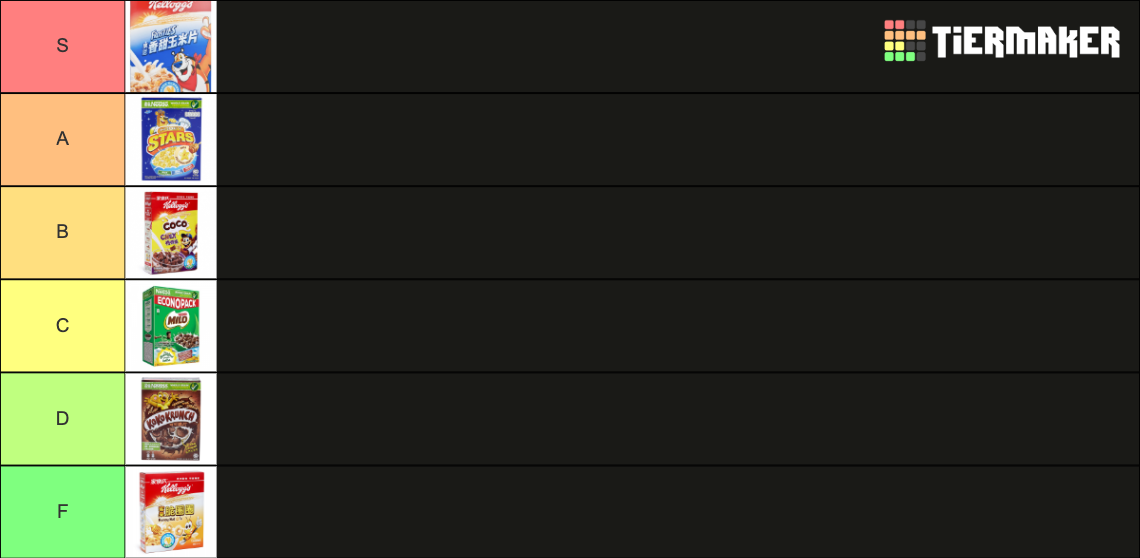 Cereal Tier List Rankings) TierMaker