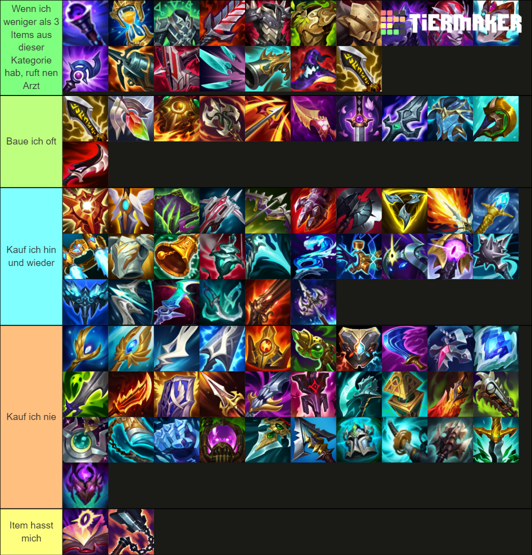 league of legends s11 items Tier List (Community Rankings) - TierMaker