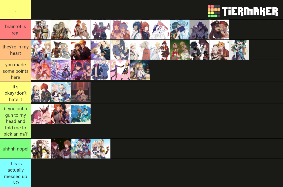 Genshin Impact Ship Tier List Community Rankings Tiermaker