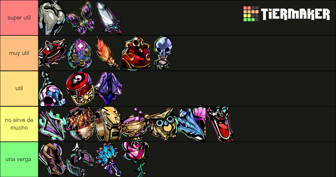 Hades Keepsakes Tier List Rankings) TierMaker