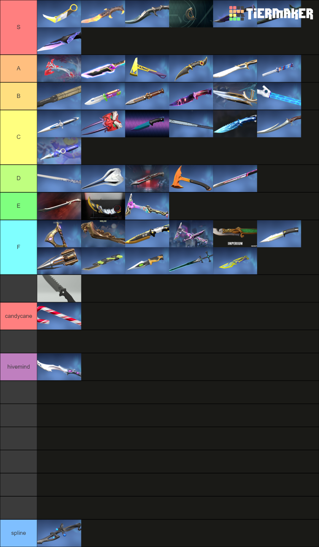 Valorant knives 2022 NEW ALL AMAZING EXCLUSIVE Tier List