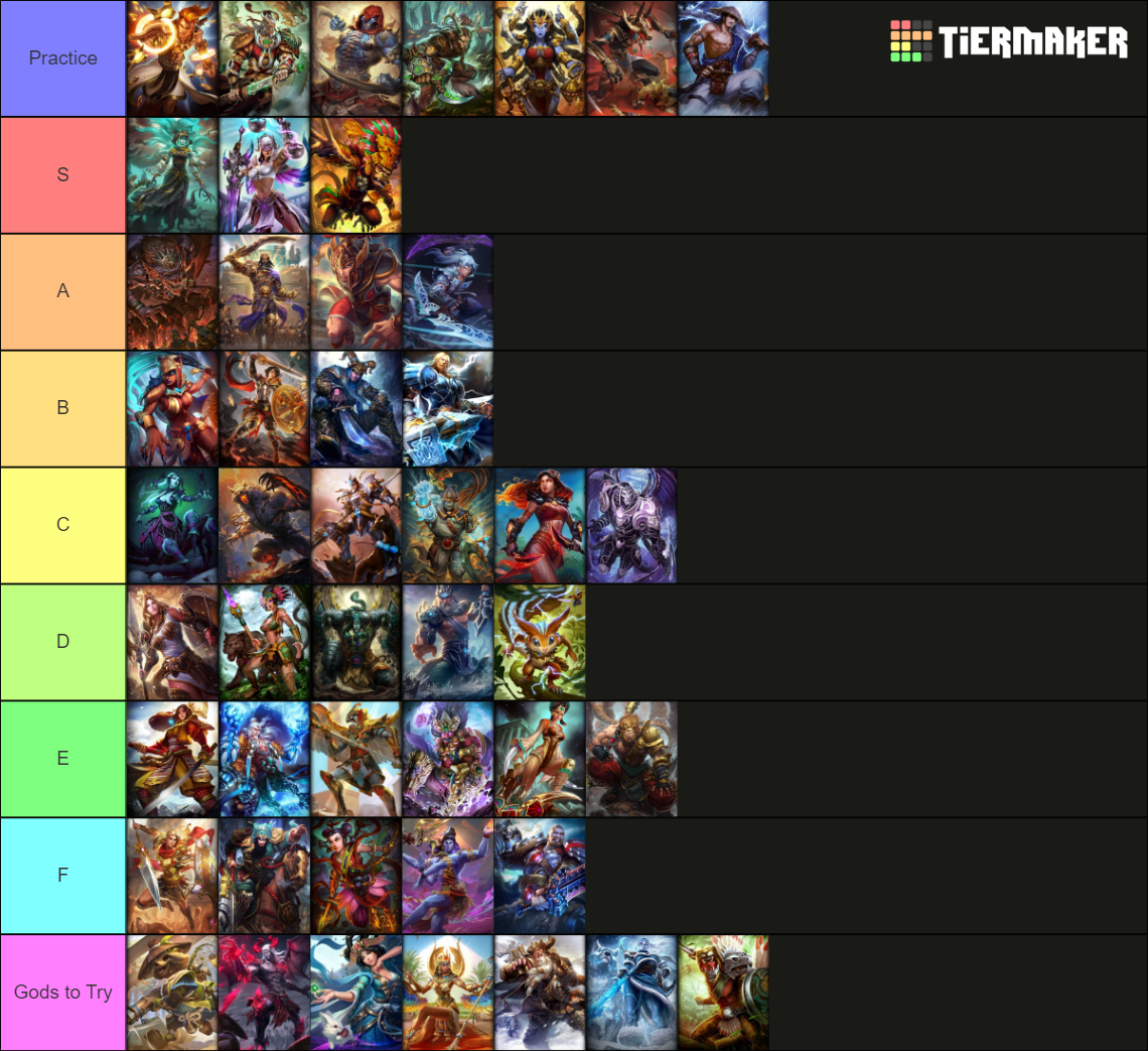 Smite gods as of season 9 As of Lance Tier List Rankings