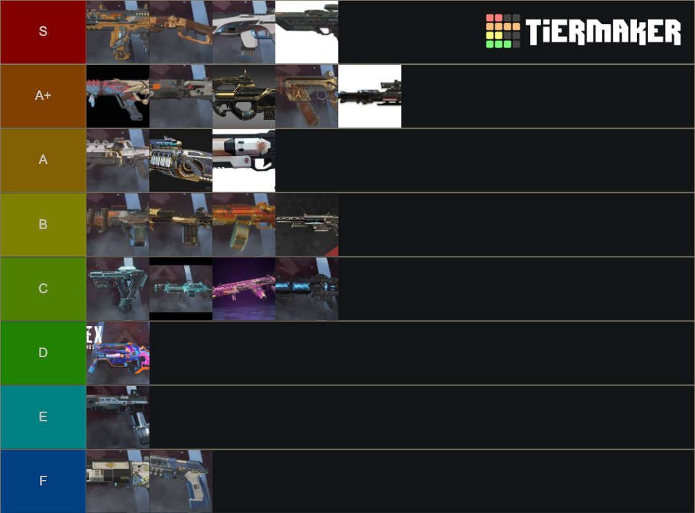 Apex Legends Weapon Tier List Community Rankings TierMaker   Apex Legends Weapon Tier List 859082 1614706055 