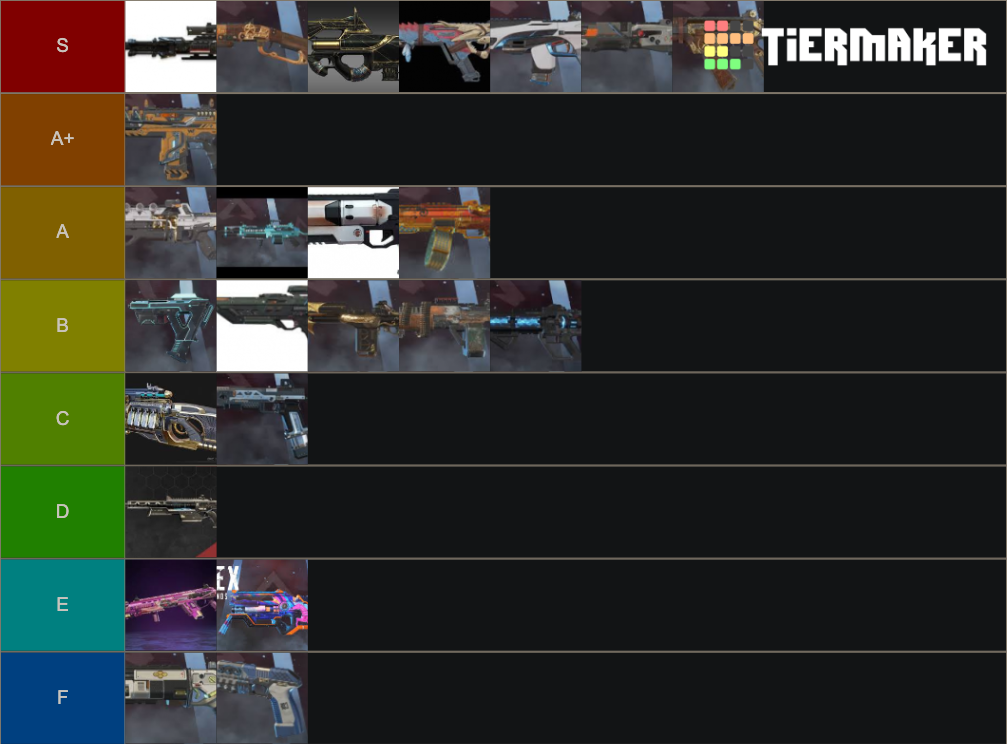 Apex Legends Weapon Tier List Community Rankings Tiermaker 7213