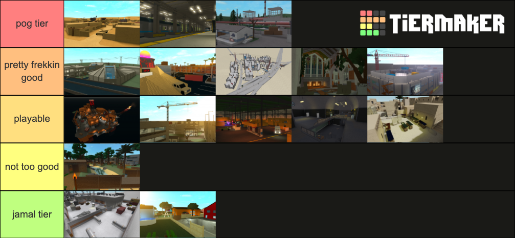 Phantom Forces Maps Tier List (Community Rankings) - TierMaker