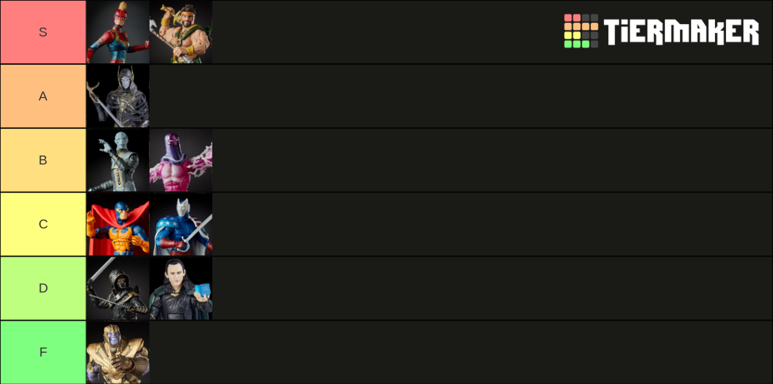 2019 Marvel Legends Tier List Rankings) TierMaker