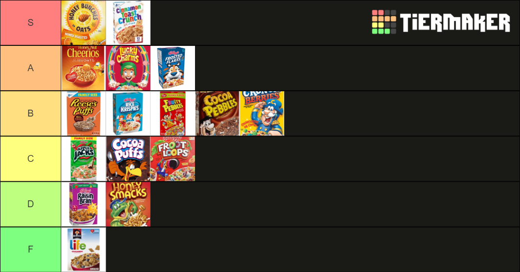 cereal Tier List Rankings) TierMaker