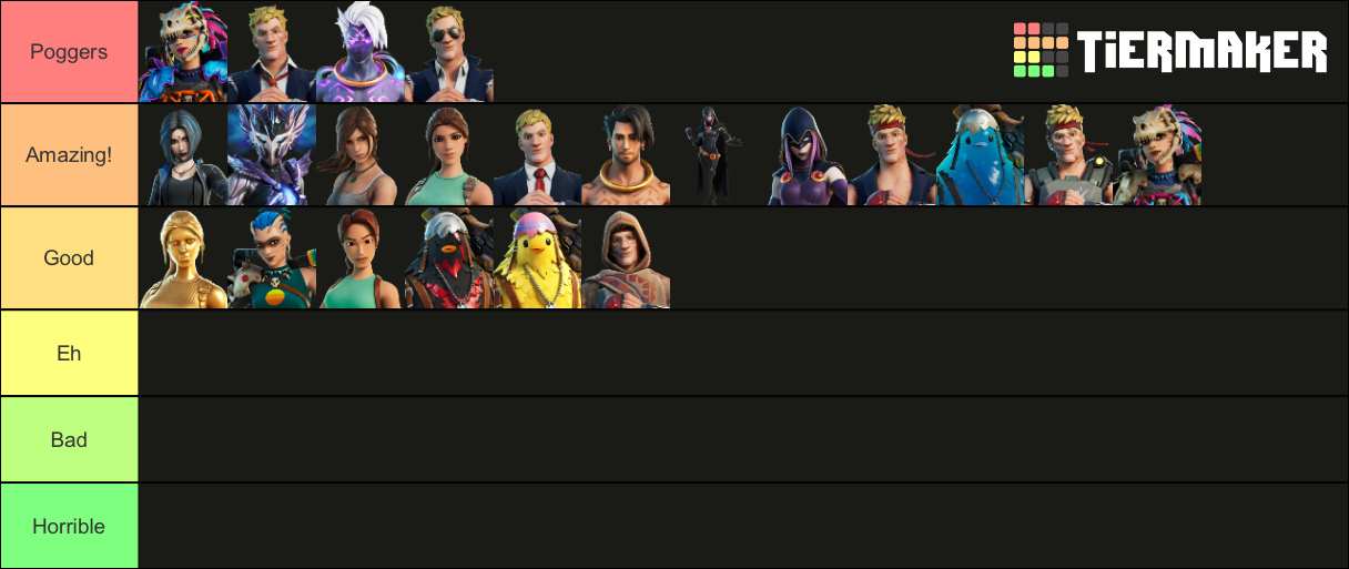 Fortnite Chapter 2 Season 6 Tier List (Community Rankings) - TierMaker