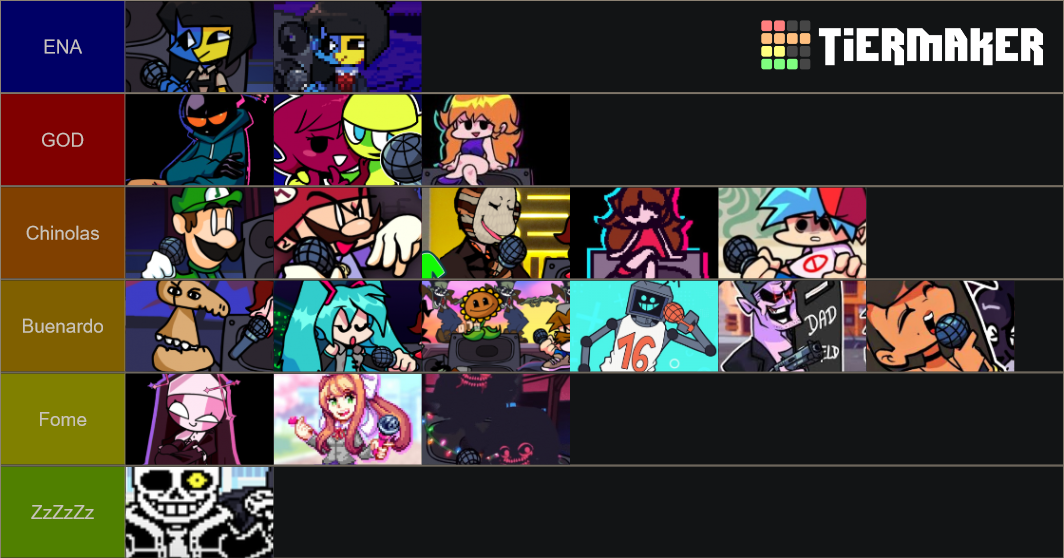 FNF Mods Tier List (Community Rankings) - TierMaker