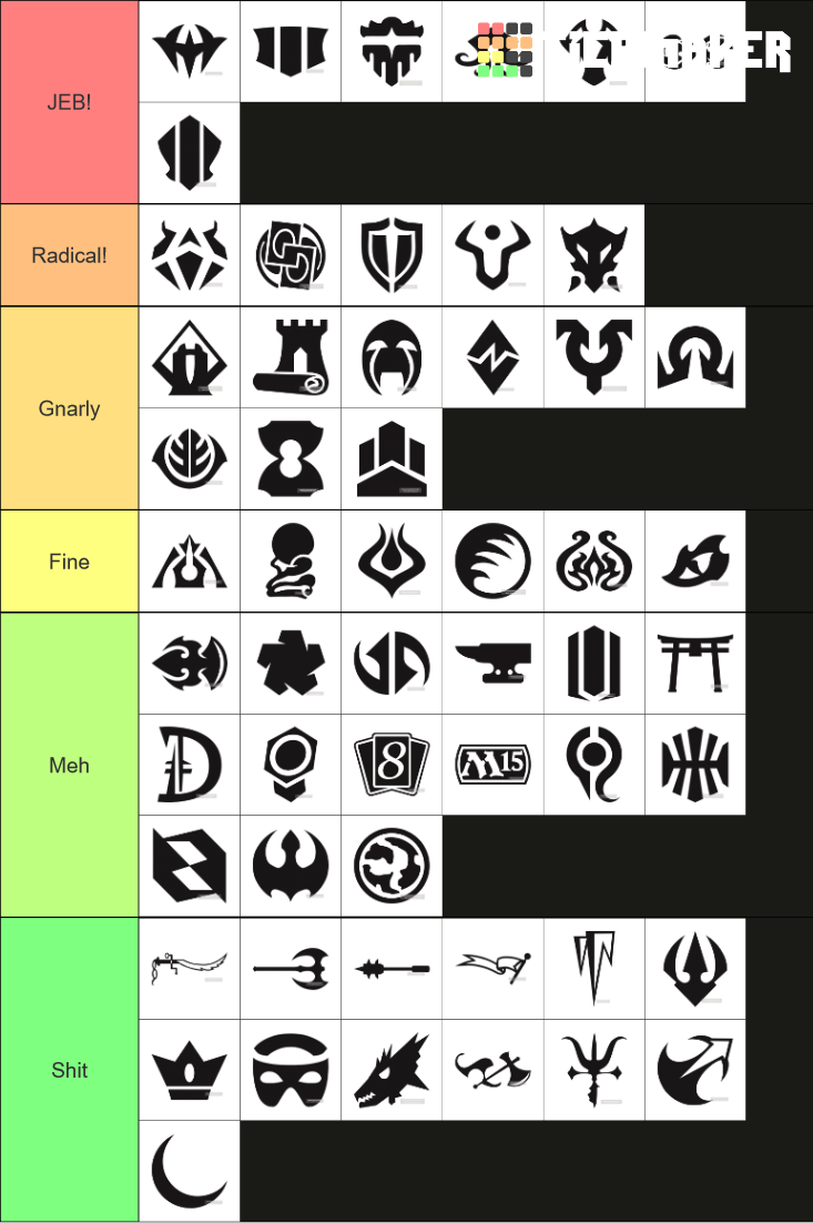 Magic: the Gathering Set Symbols Tier List (Community Rankings) - TierMaker
