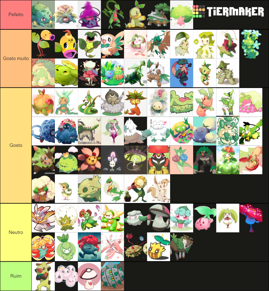 Grass Type Pokemon Tier List Community Rankings Tiermaker