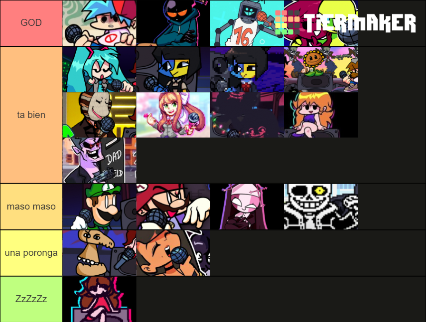 FNF Mods Tier List Community Rankings TierMaker