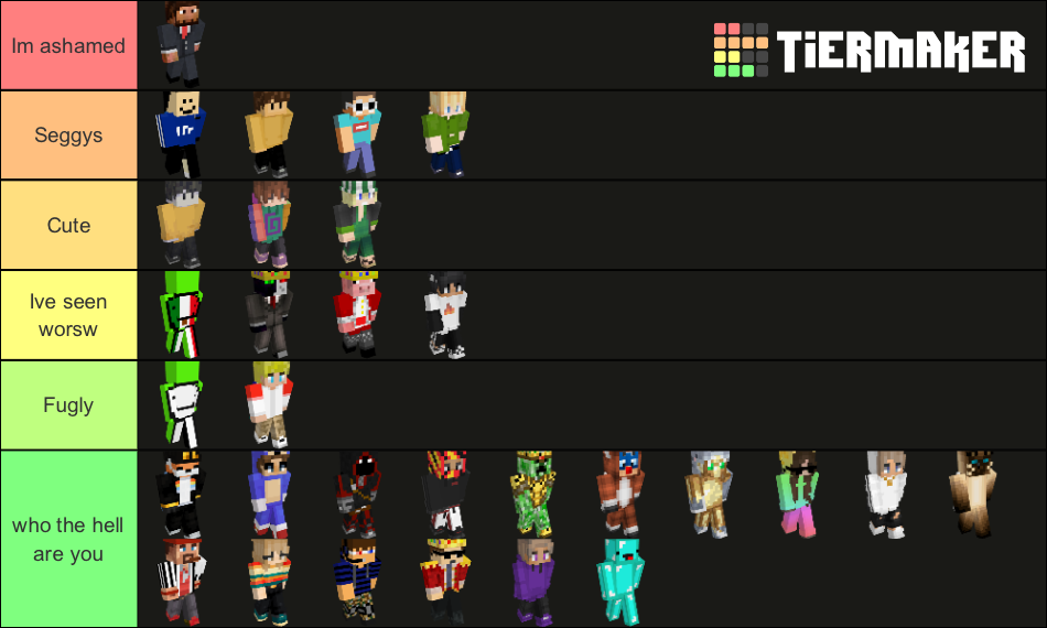 Dream SMP Characters Tier List (Community Rankings) - TierMaker