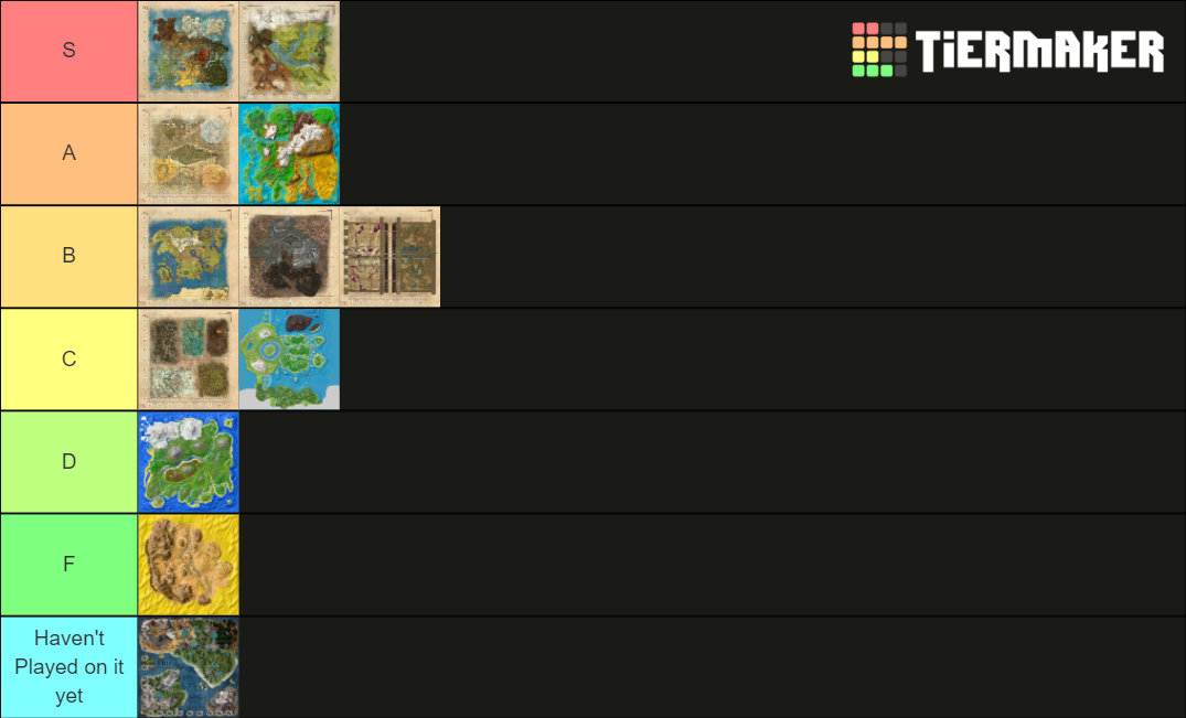 Ark: Survival Evolved (All Maps Upto Lost Island & Fjordur) Tier List ...