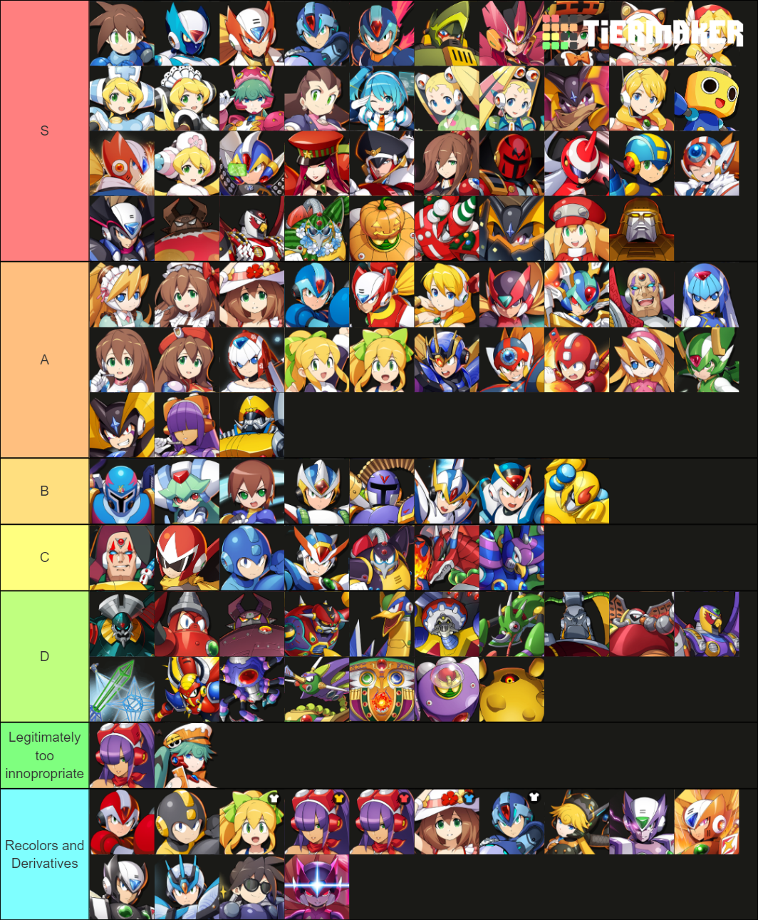 Rockman X DiVE 5/24/2021 Tier List Rankings) TierMaker