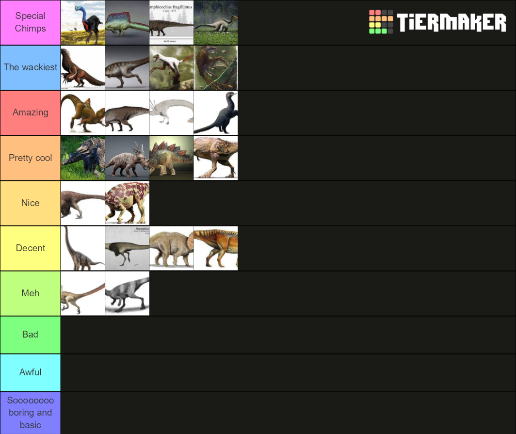 tier zoo dinosaur tier list