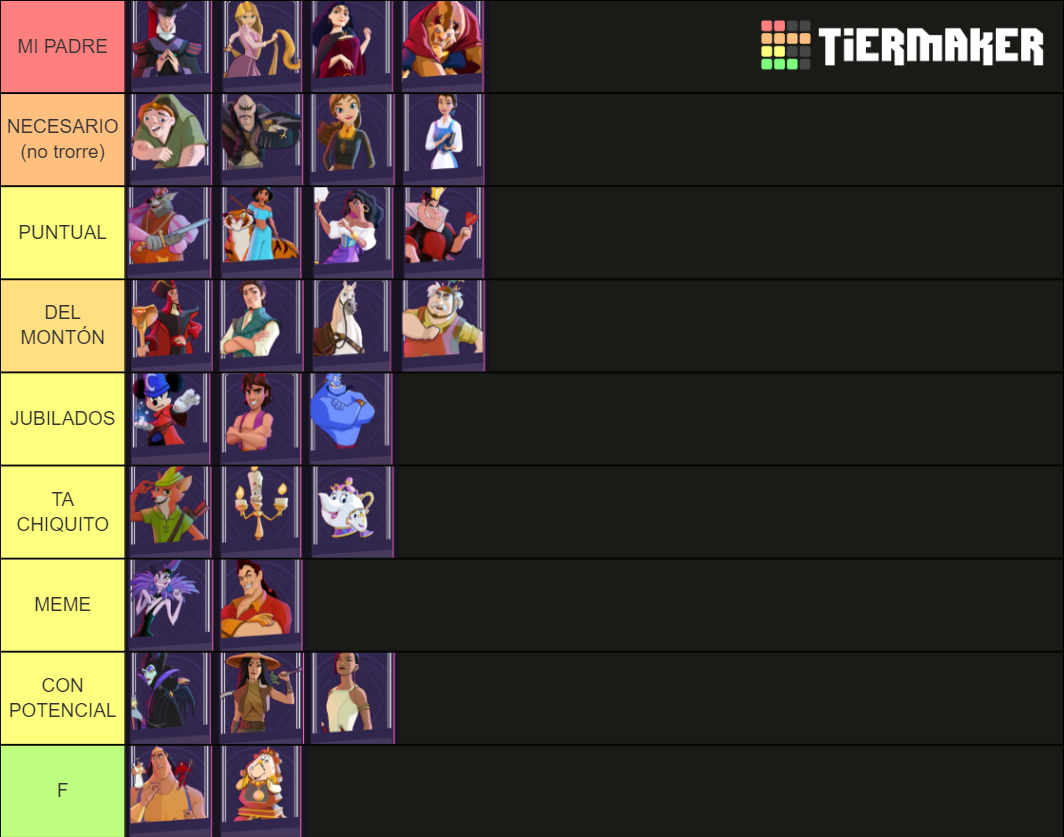 reino DSA Tier List Rankings) TierMaker