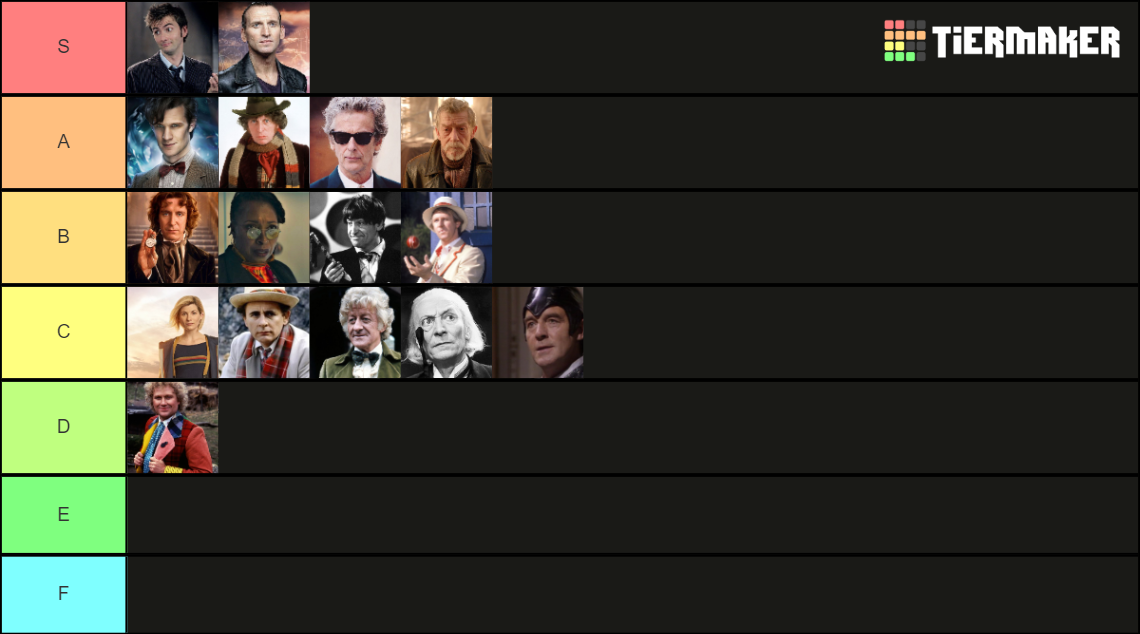 Doctor Who Tier List (Community Rankings) - TierMaker