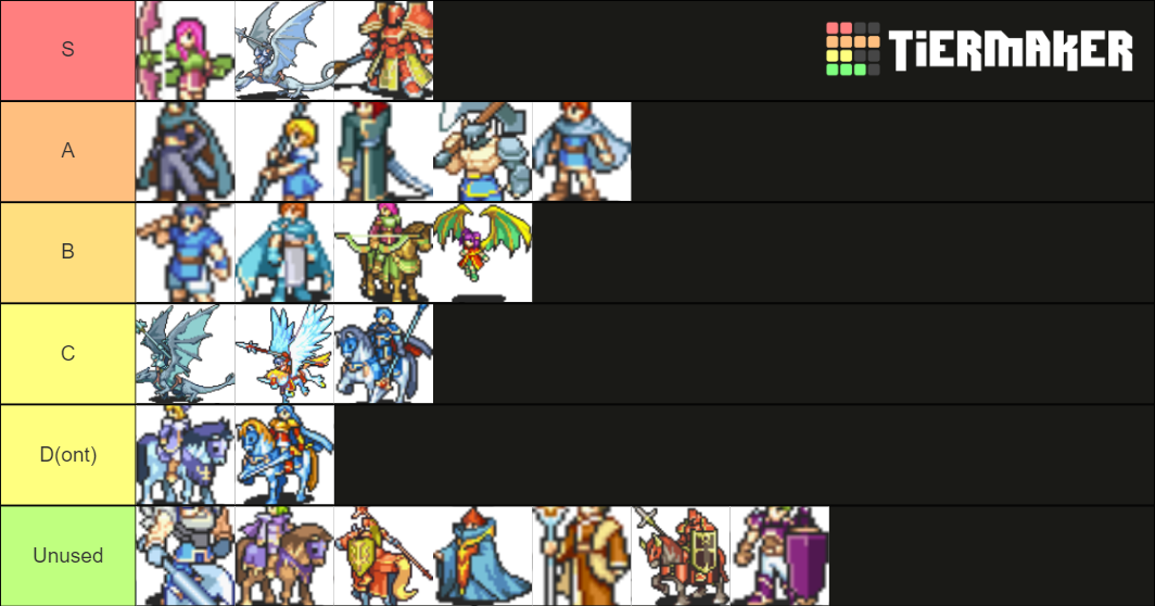 Fire Emblem Sacred Stones Classes Tier List Community Rankings Tiermaker 