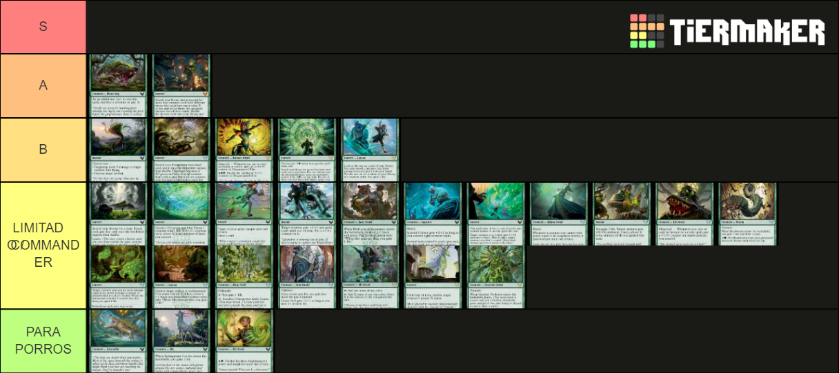MTG STRIXHAVEN verde Tier List Rankings) TierMaker