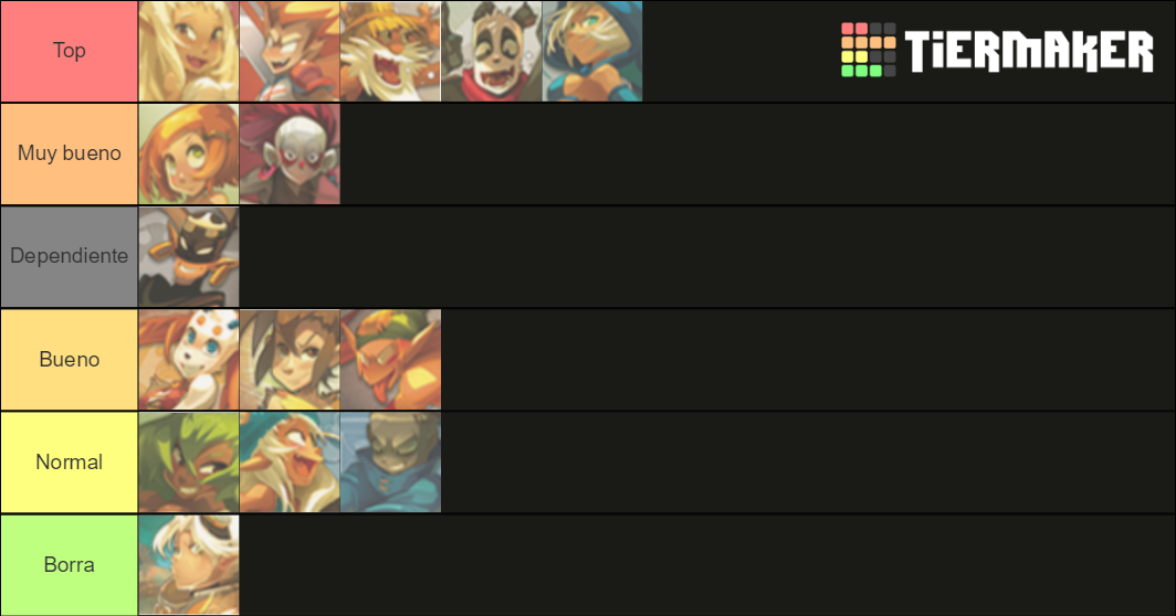 Dofus Touch Classes Tier List Rankings) TierMaker