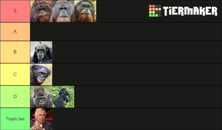 Ape Tier List Rankings) TierMaker