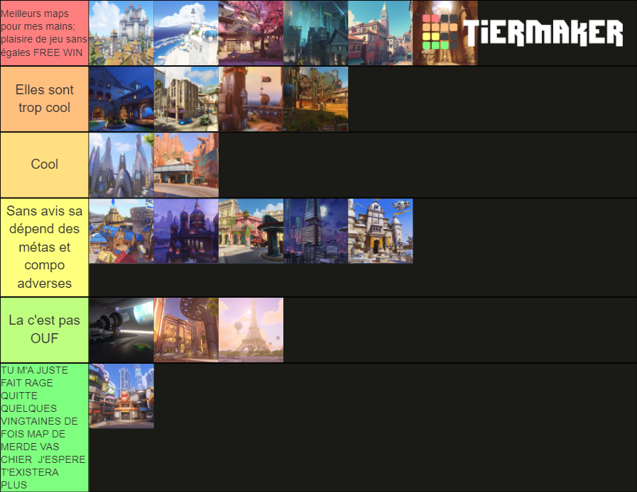 Overwatch Map Tier List (Community Rankings) - TierMaker
