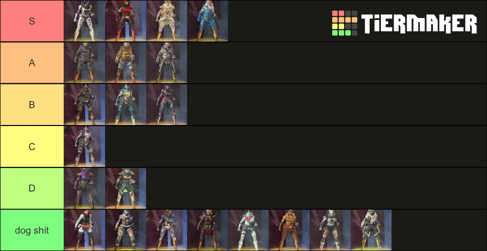 (Updated Season 9) All Legendary Wraith Skins Tier List (Community ...