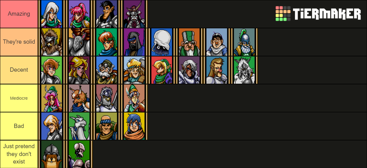 Shining Force 1 Tier List (Community Rankings) - TierMaker